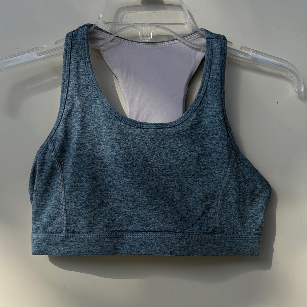 Senita Athletics Women's Heather Blue Sports Bra